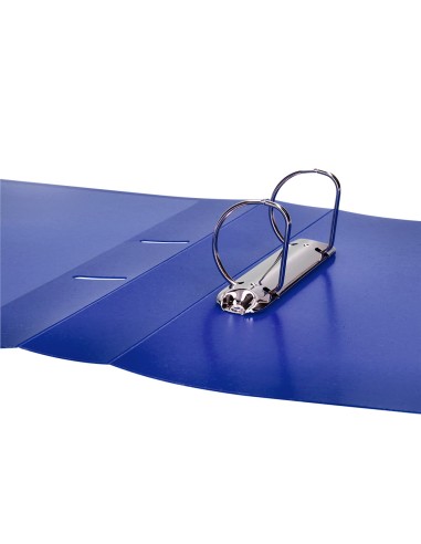 Carpeta liderpapel canguro 2 anillas 40 mm mixtas polipropileno din a4 azul translicudo