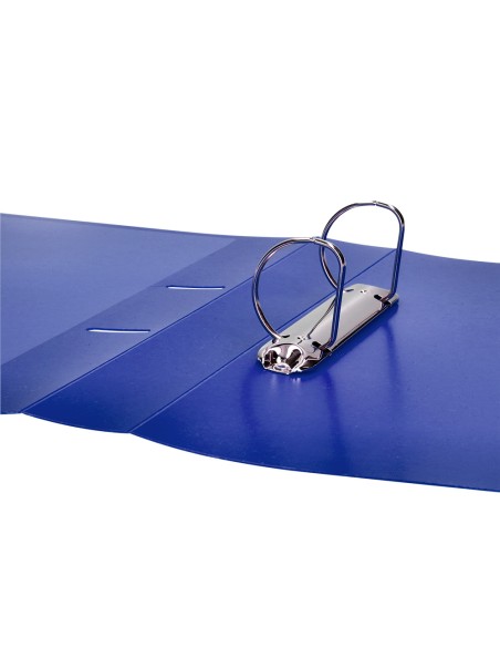 Carpeta liderpapel canguro 2 anillas 40 mm mixtas polipropileno din a4 azul translicudo