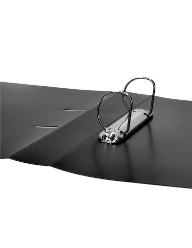 Carpeta liderpapel canguro 2 anillas 40 mm mixtas polipropileno din a4 negro opaco