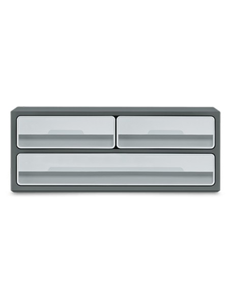 Fichero cajones de sobremesa cep moov up reciclado 80 3 cajones color gris 275x369x146 mm