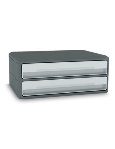 Fichero cajones de sobremesa cep moov up reciclado 80 2 cajones color gris 275x369x146 mm