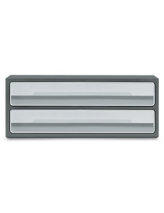 Fichero cajones de sobremesa cep moov up reciclado 80 2 cajones color gris 275x369x146 mm