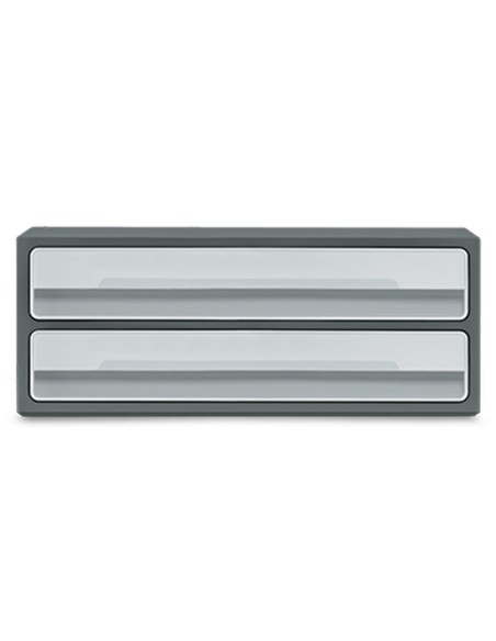 Fichero cajones de sobremesa cep moov up reciclado 80 2 cajones color gris 275x369x146 mm