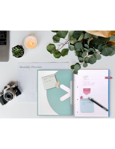 Cuaderno espiral a4 micro antartik tapa forrada 120h 100 gr horizontal 5 banda4 taladores color menta