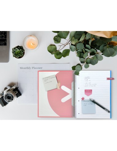 Cuaderno espiral a4 micro antartik tapa forrada 120h 100 gr horizontal 5 banda4 taladors color coral