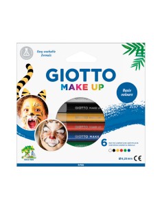 Set giotto make up 6 lapices cosmeticos colores clasicos