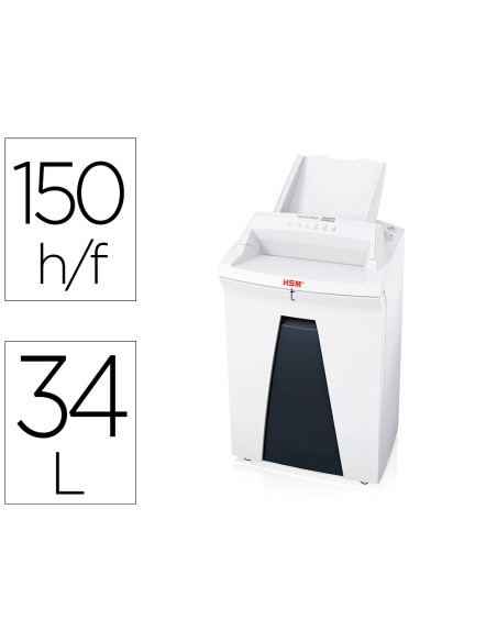 Destructora de documentos hsm securio securio af150 con sistema autofeed nivel de seguridad 4 capacidad de