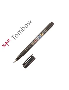 Rotulador tombow fudenosuke tinta base de agua punta pincel blanda negro