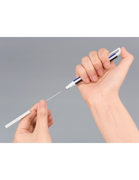 Portagomas tombow con clip mono zero punta rectangular 25x5 mm