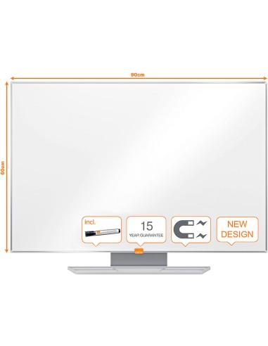 Pizarra blanca nobo nano clean ip pro lacada magnetica 900x600 mm