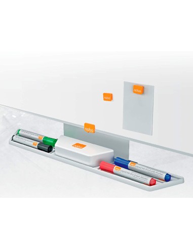 Pizarra blanca nobo nano clean ip pro lacada magnetica 900x600 mm