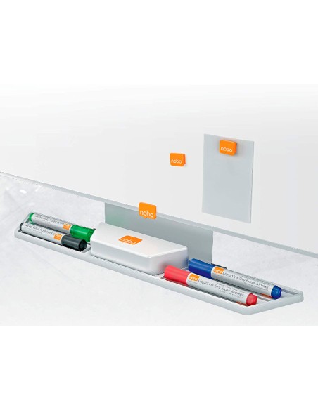 Pizarra blanca nobo nano clean ip pro lacada magnetica 900x600 mm