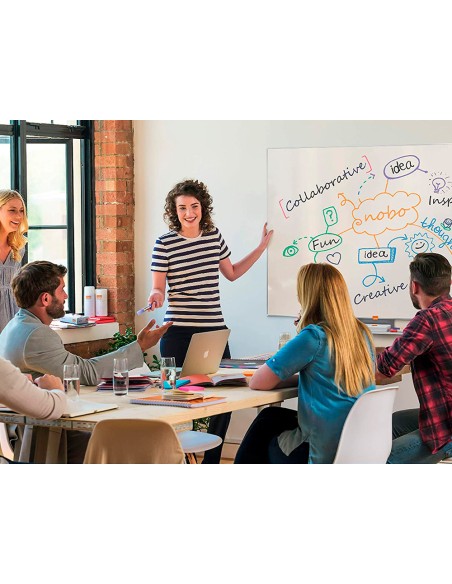 Pizarra blanca nobo nano clean ip pro lacada magnetica 900x600 mm