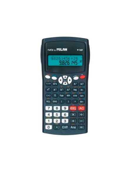 Calculadora milan cientifica m240 black 2 lineas 240 funciones 102 digitos color negra con tapa color gris Calculadora milan cientifica m240 black 2 lineas 240 funciones 102 digitos color negra con tapa color gris