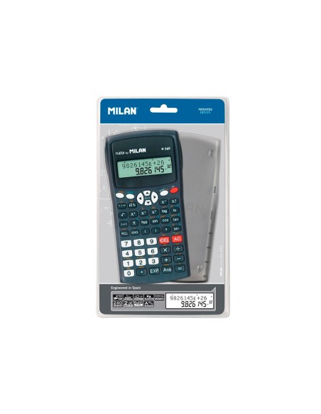 Calculadora milan cientifica m240 black 2 lineas 240 funciones 102 digitos color negra con tapa color gris Calculadora milan cientifica m240 black 2 lineas 240 funciones 102 digitos color negra con tapa color gris