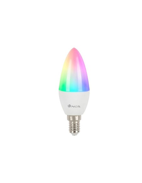 Bombilla ngs smart wifi led bulb gleam 514c halogena colores 5w 500 lumenes e14 regulable en intesidad Bombilla ngs smart wifi led bulb gleam 514c halogena colores 5w 500 lumenes e14 regulable en intesidad