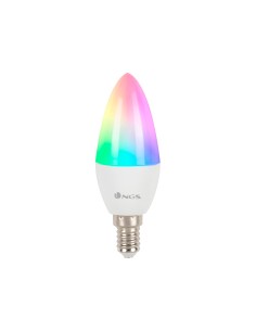 Bombilla ngs smart wifi led bulb gleam 514c halogena colores 5w 500 lumenes e14 regulable en intesidad