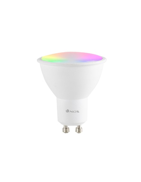 Bombilla ngs bulb wifi led gleam 510c halogena colores 5w 460 lumenes base gu10 regulable en intesidad Bombilla ngs bulb wifi led gleam 510c halogena colores 5w 460 lumenes base gu10 regulable en intesidad
