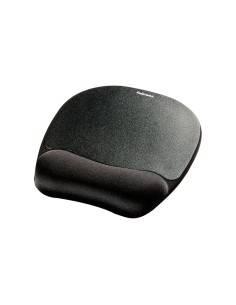 Alfombrilla para raton fellowes con reposamunecas de espuma memory foam negro 230x196x20 mm