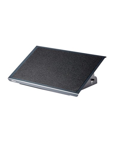 Reposapies fellowes ultimate serie professional metalico ajustable 3 alturas negro 96x560x32 mm