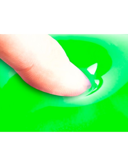 Alfombrilla para raton q connect reposamunecas de gel pvc color verde 210x245x20 mm