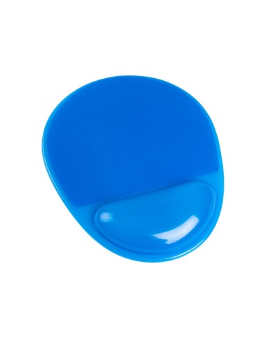 Alfombrilla para raton q connect reposamunecas de gel pvc color azul 210x245x20 mm