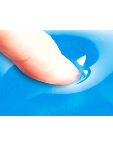 Alfombrilla para raton q connect reposamunecas de gel pvc color azul 210x245x20 mm