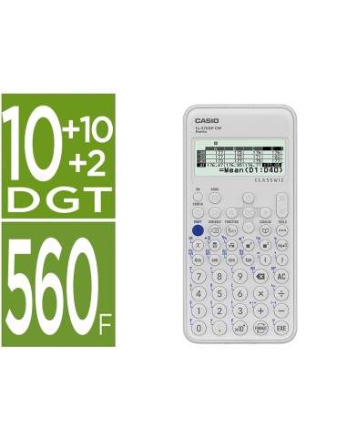 Calculadora casio fx 570sp classwiz iberia cientifica 560funciones 9 memorias 102 digitos 5 idiomas con tapa