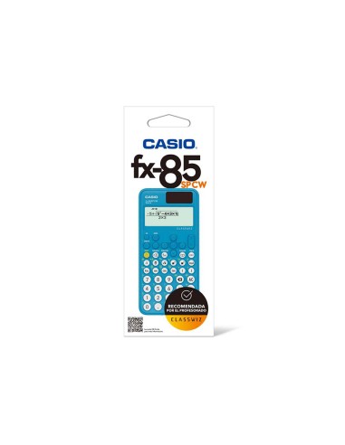 Calculadora casio fx 85sp cw iberia solar cientifica 300 funciones 9 memorias 15102 digitos 16 mb flash con tapa