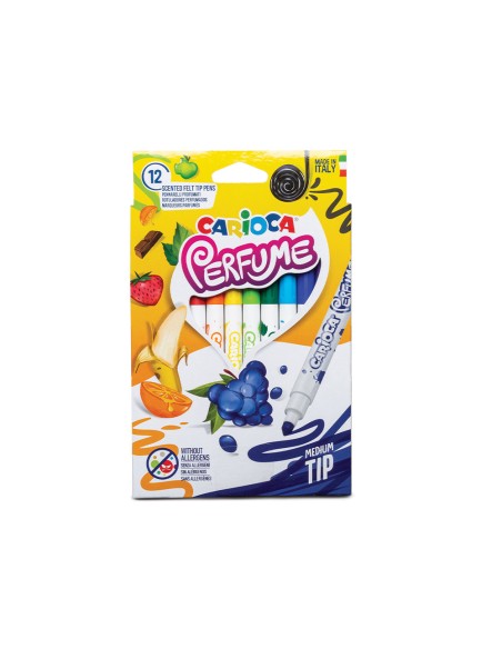Rotulador carioca perfume xplosion caja de 12 unidades colores surtidos
