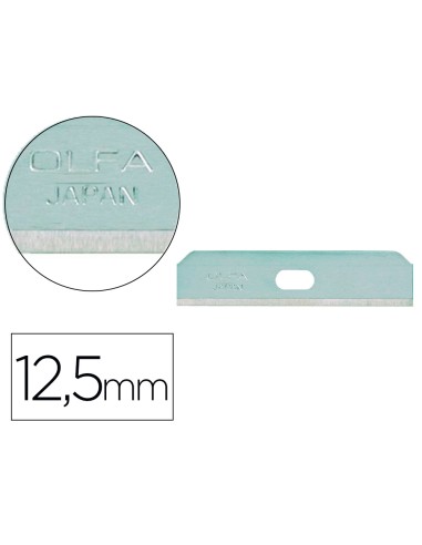 Repuesto cuter olfa ancho 125 mm blister de 10 unidades para cuter seguridad sk 7