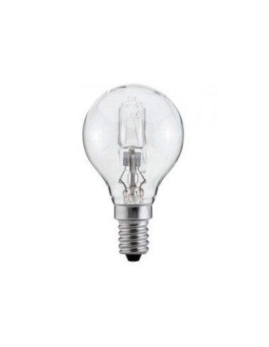 Bombilla sunmatic eco halogena mini globo e14 42w 630 lumenes 2000 horas luz blanca