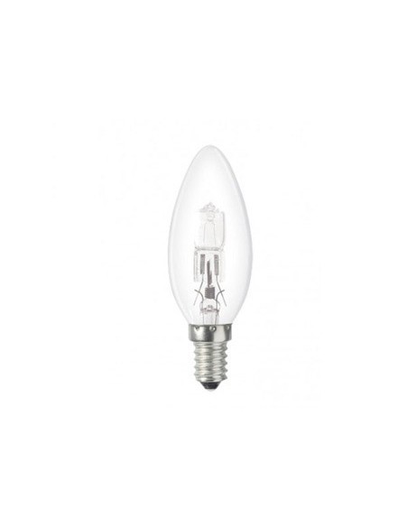 Bombilla sunmatic eco halogena vela 28w e14 clara luz blanca