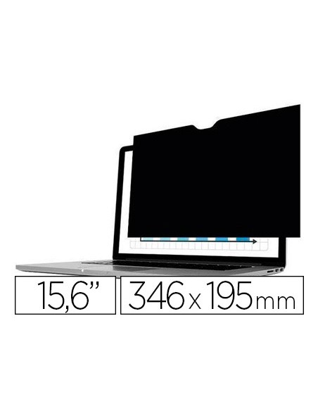 Filtro para pantalla fellowes privacidad 156 privascreen panoramico 16 9 346x195 mm