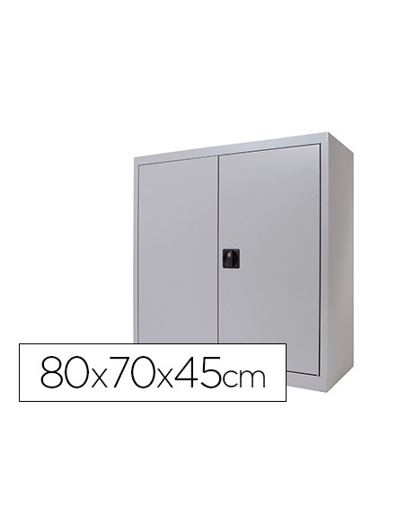 Armario metalico rocada dos puertas batientes incluye una balda 80x70x45 cm acabado ac00 gris gris Armario metalico rocada dos puertas batientes incluye una balda 80x70x45 cm acabado ac00 gris gris