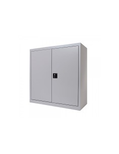 Armario metalico rocada dos puertas batientes incluye una balda 80x70x45 cm acabado ac00 gris gris