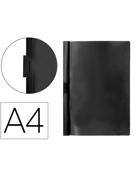 Carpeta beautone dossier pinza lateral 35365 polipropildin a4 negra 25 h pinza desli pack de 10 retractilado