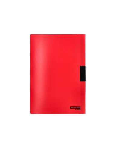 Carpeta beautone dossier pinza lateral 35360 polipropildin a4 roja 25 h pinza desliz pack de 10 retractilado