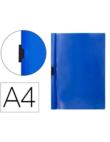 Carpeta beautone dossier pinza lateral 45302 polipropildin a4 azul 25 h pinza desliz pack de 10 retractilado