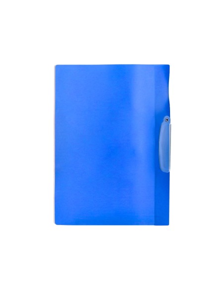 Carpeta beautone dossier pinza lateral 48382 polipropildin a4 azul pinza giratoria pack de 10 retractilado