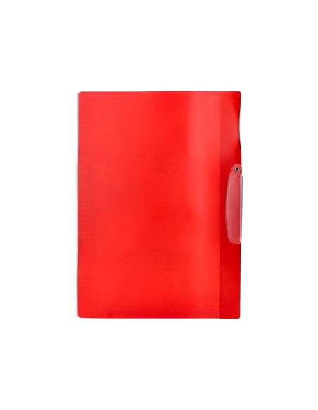 Carpeta beautone dossier pinza lateral 48380 polipropildin a4 roja pinza giratoria pack de 10 retractilado