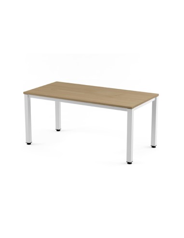 Mesa de oficina rocada executive 2002am08 color blanco roble 160x80 cm