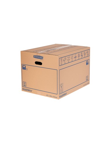 Caja para mundanza bankers box carton reciclado fsc capacidad 39 l 320x260x470 mm pack de 10 unidades