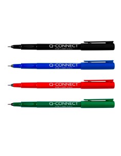 Rotulador q connect punta de fibra fine liner negro 04 mm