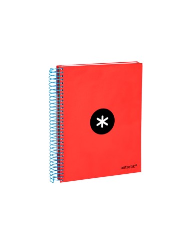 Cuaderno espiral a5 micro antartik tapa forrada 120 h 100g horizontal 5 bandas6 taladros colores surtidos