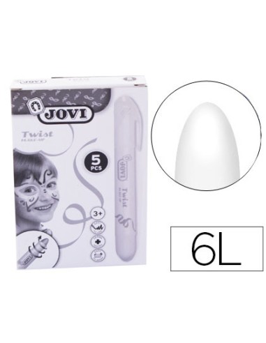 Barra de maquillaje jovi twist make up blanca caja de 5 unidades