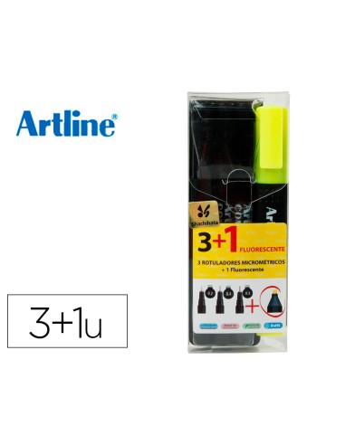 Rotulador artline comic pen calibrado micrometrico negro bolsa de 3 uds 02 04 08 permanente 853