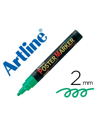 Rotulador artline poster marker epp 4 ver punta redonda 2 mm color verde