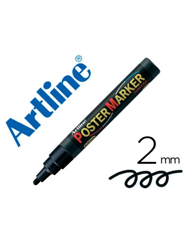 Rotulador artline poster marker epp 4 neg punta redonda 2 mm color negro