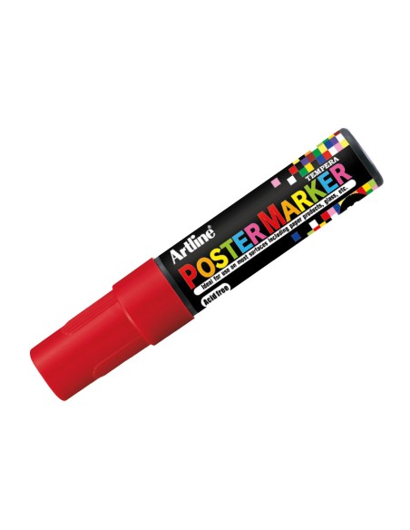 Rotulador artline poster marker epp 12 punta redonda 12 mm color rojo